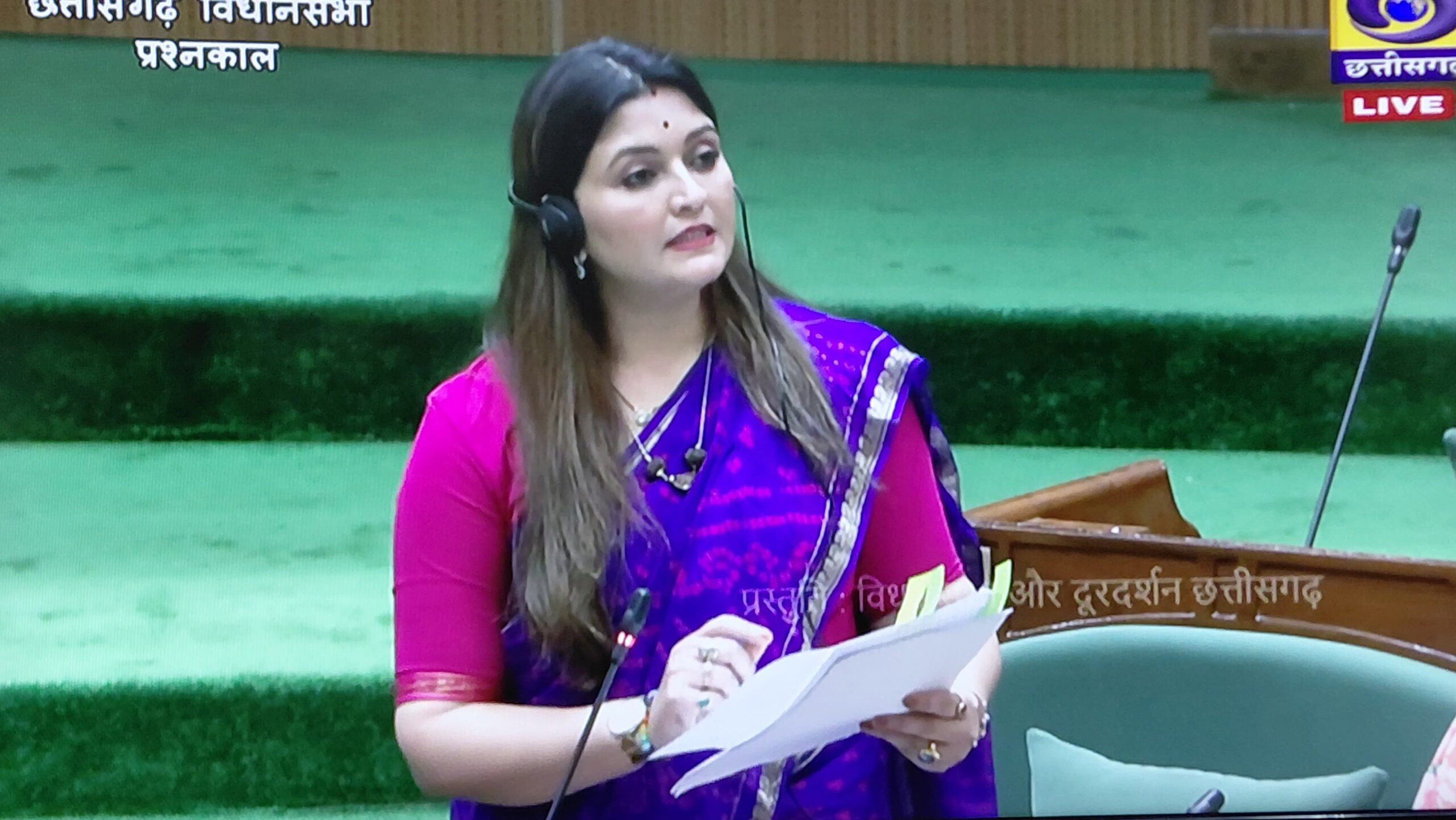 विधायक भावना बोहरा ने विधानसभा में ग्रामीण व आदिवासी खिलाड़ियों को प्रोत्साहन, सहायक शिक्षकों की आपूर्ति एवं अवैध अतिक्रमण व यातायात का उठाया मुद्दा*